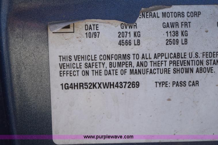 image for item I8647 1998 Buick LeSabre Limited