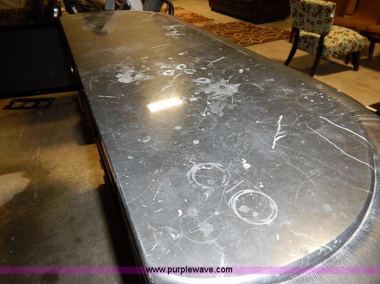 image for item AV9710 Wood and faux marble style bar