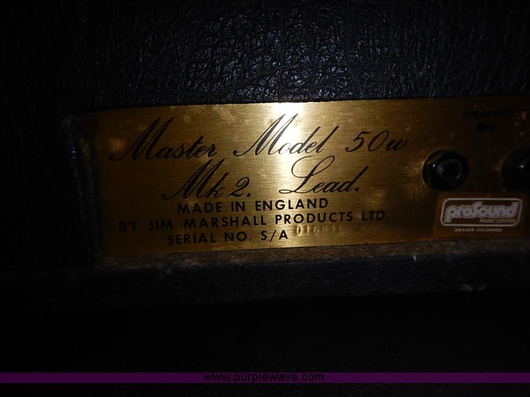 image for item AV9722 (4) Marshall amplifiers