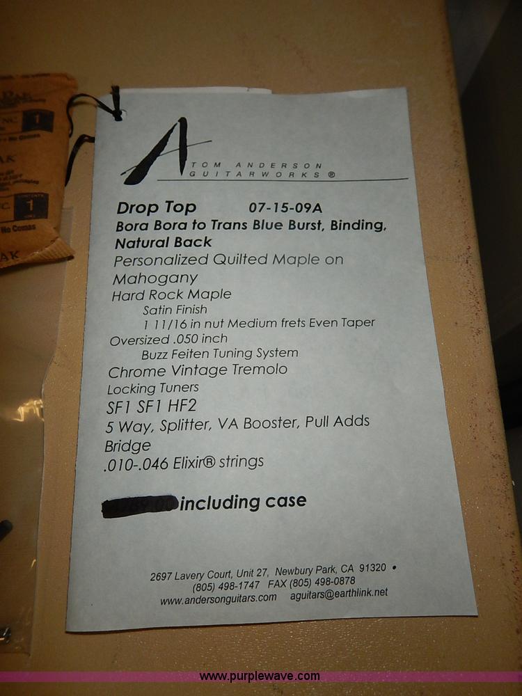 image for item AV9734 A Tom Anderson electric guitar