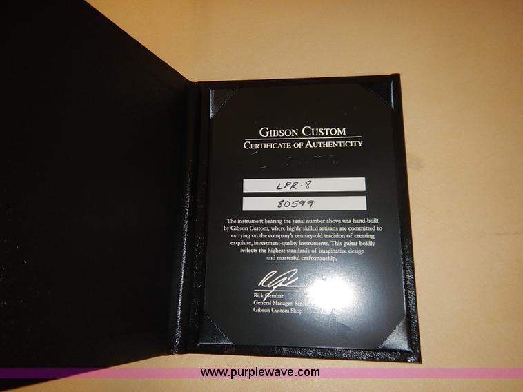 image for item AV9739 Gibson Les Paul custom electric guitar