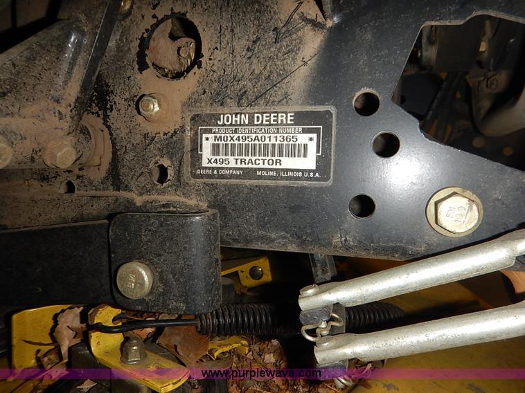 image for item AV9743 John Deere X495 lawn mower