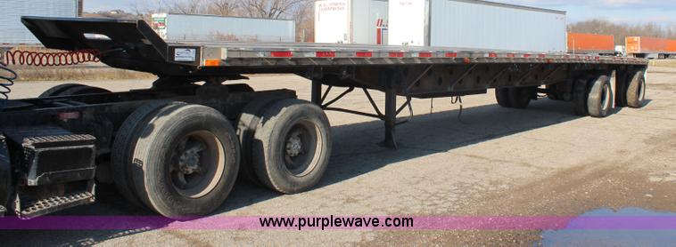 image for item I2394 1999 Transcraft Eagle spread axle flatbed trailer