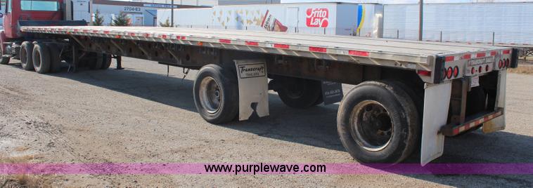 image for item I2394 1999 Transcraft Eagle spread axle flatbed trailer