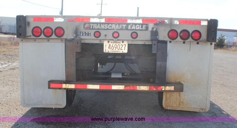 image for item I2394 1999 Transcraft Eagle spread axle flatbed trailer