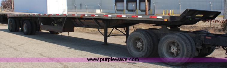 image for item I2394 1999 Transcraft Eagle spread axle flatbed trailer
