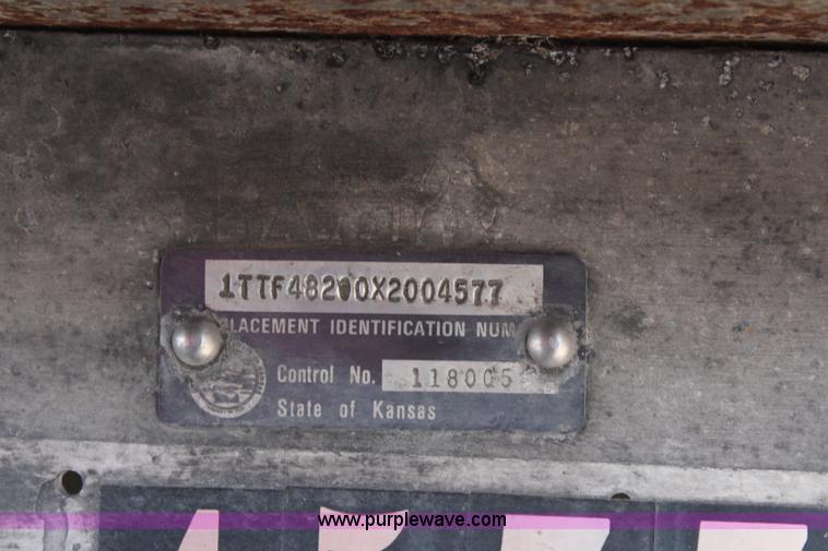 image for item I2394 1999 Transcraft Eagle spread axle flatbed trailer