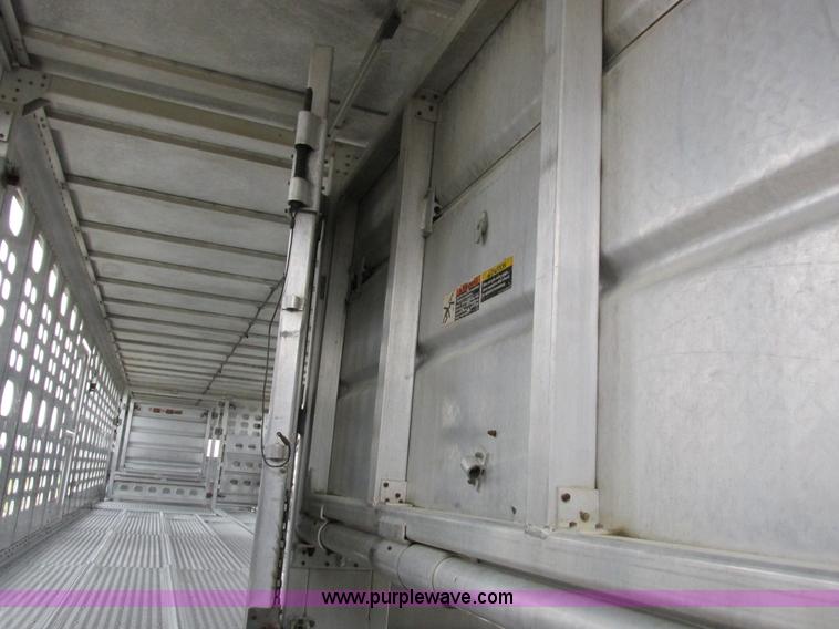 image for item I8890 1999 Wilson PSAL-303P aluminum livestock trailer
