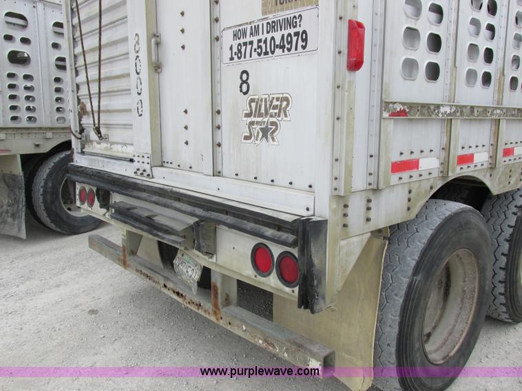 image for item I8890 1999 Wilson PSAL-303P aluminum livestock trailer
