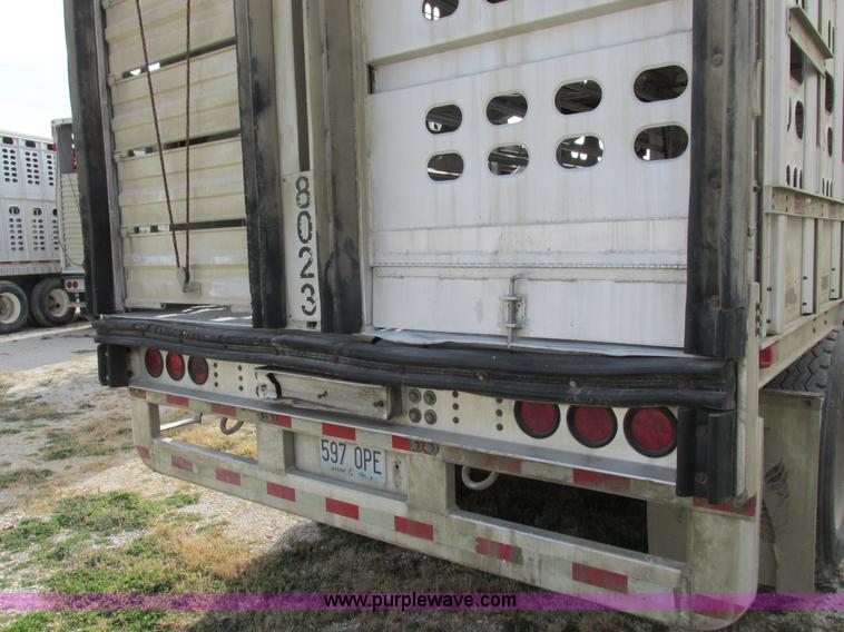 image for item I8891 2006 Barrett aluminum livestock trailer