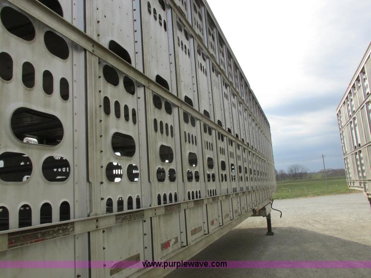 image for item I8891 2006 Barrett aluminum livestock trailer