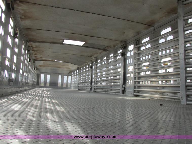 image for item I8891 2006 Barrett aluminum livestock trailer