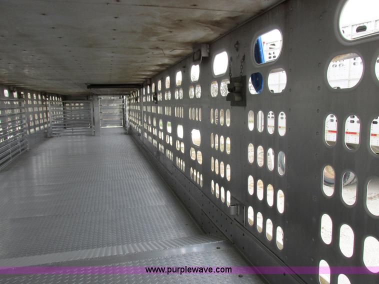 image for item I8891 2006 Barrett aluminum livestock trailer