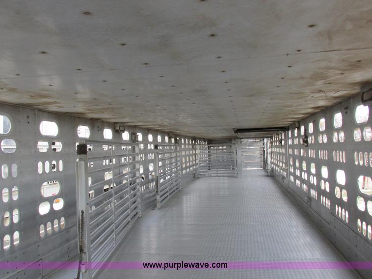 image for item I8891 2006 Barrett aluminum livestock trailer