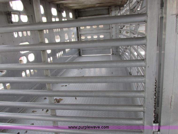 image for item I8891 2006 Barrett aluminum livestock trailer