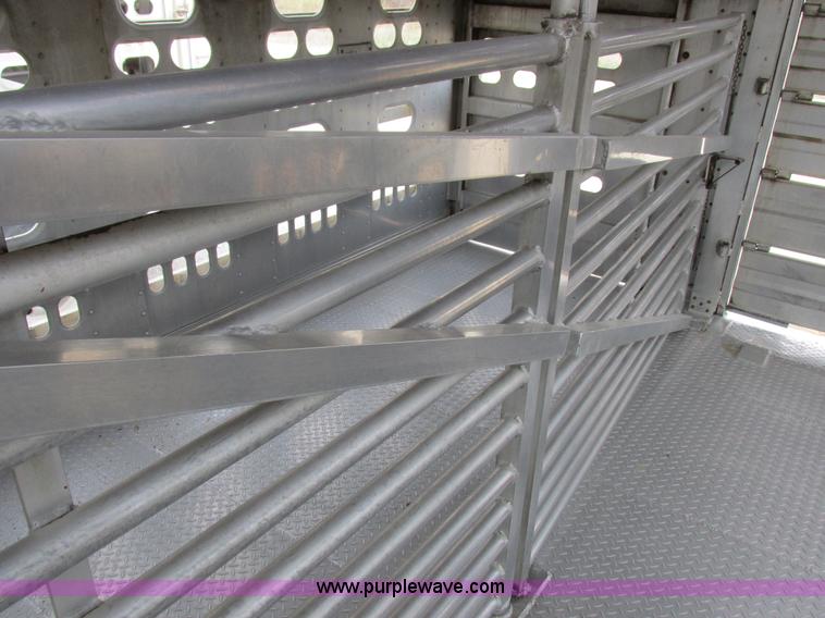 image for item I8891 2006 Barrett aluminum livestock trailer