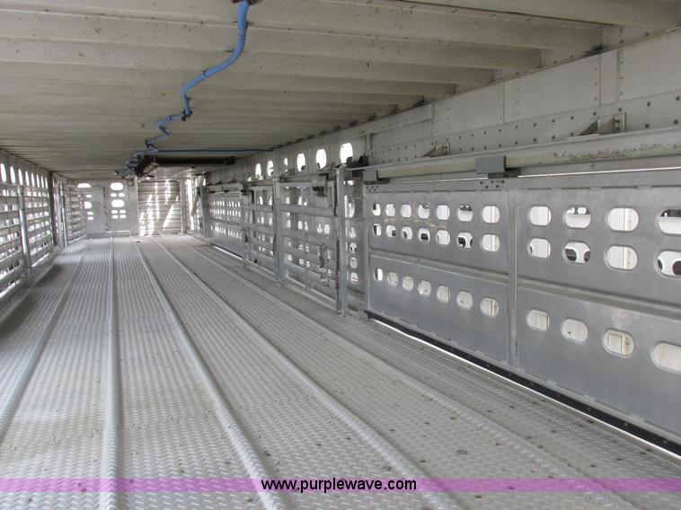 image for item I8894 2000 Wilson PSAL-303P aluminum livestock trailer