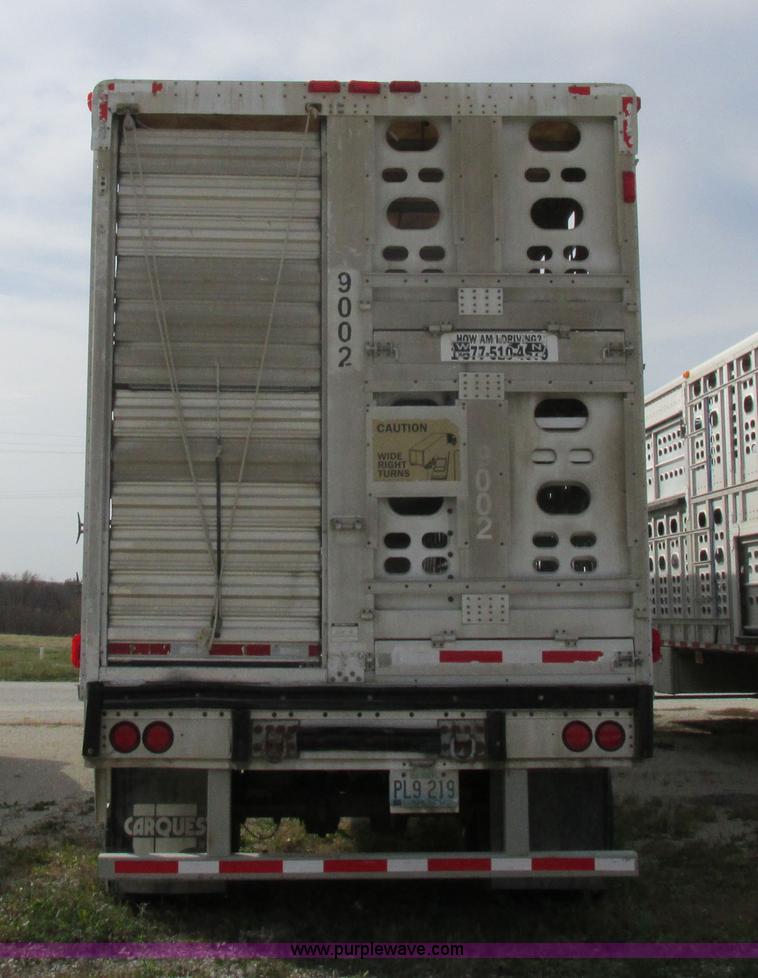 image for item I8899 2001 Wilson PSAL-303P aluminum livestock trailer
