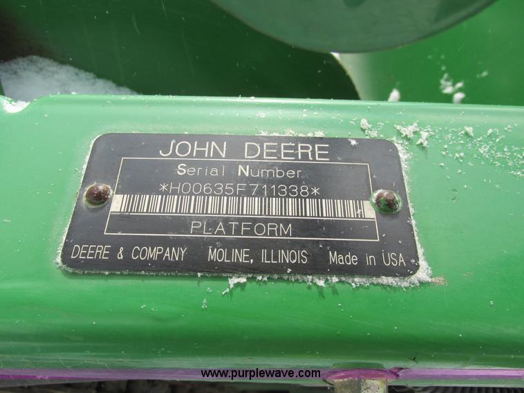 image for item A8751 2005 John Deere 635F Hydraflex platform head
