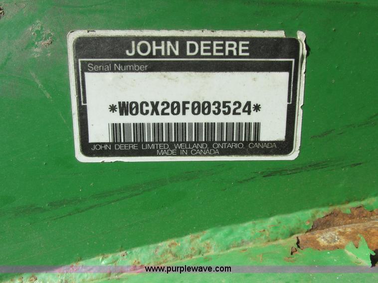 image for item A8762 John Deere CX20 batwing rotary mower