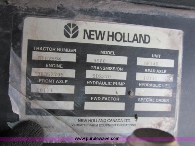 image for item A8766 1995 New Holland 9680 4WD tractor