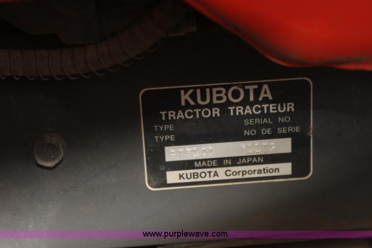 image for item H2018 Kubota B7510 tractor