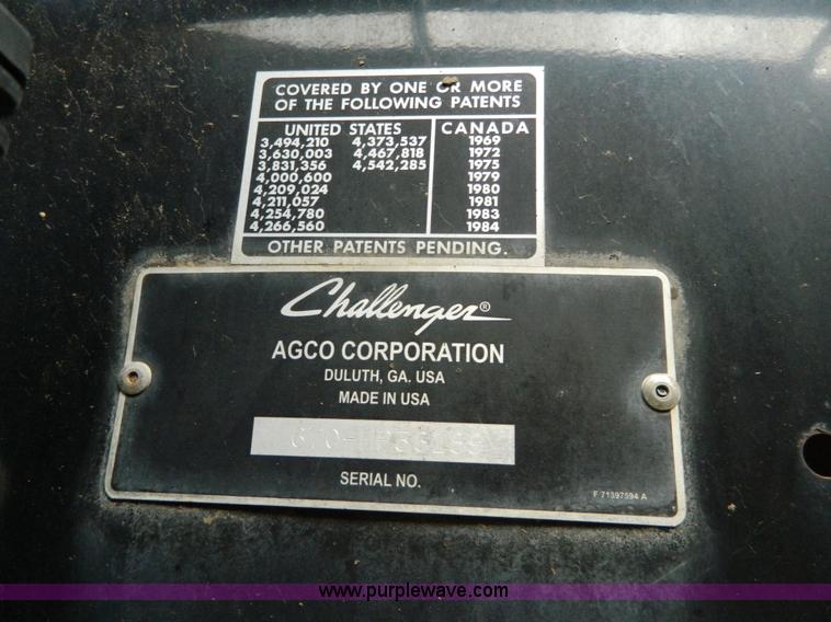 image for item H2313 2005 Challenger 670 RWA combine