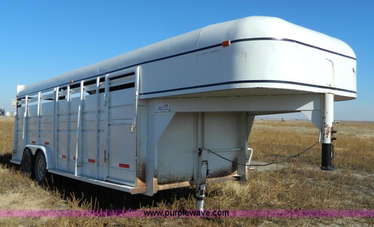image for item H2341 1979 shop built gooseneck stock trailer