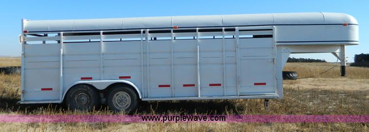 image for item H2341 1979 shop built gooseneck stock trailer