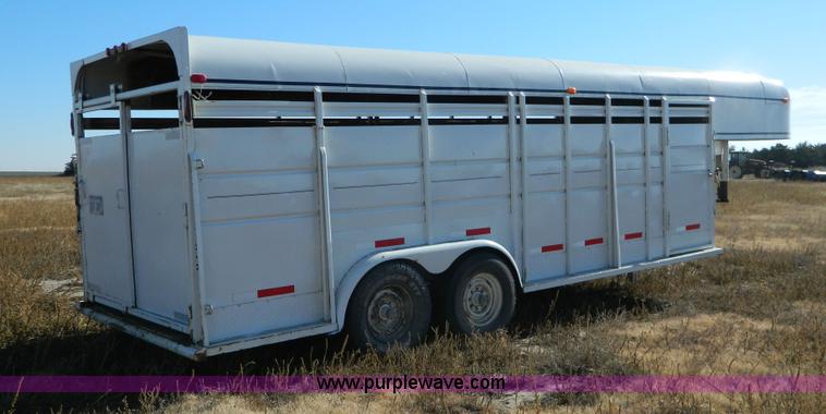 image for item H2341 1979 shop built gooseneck stock trailer