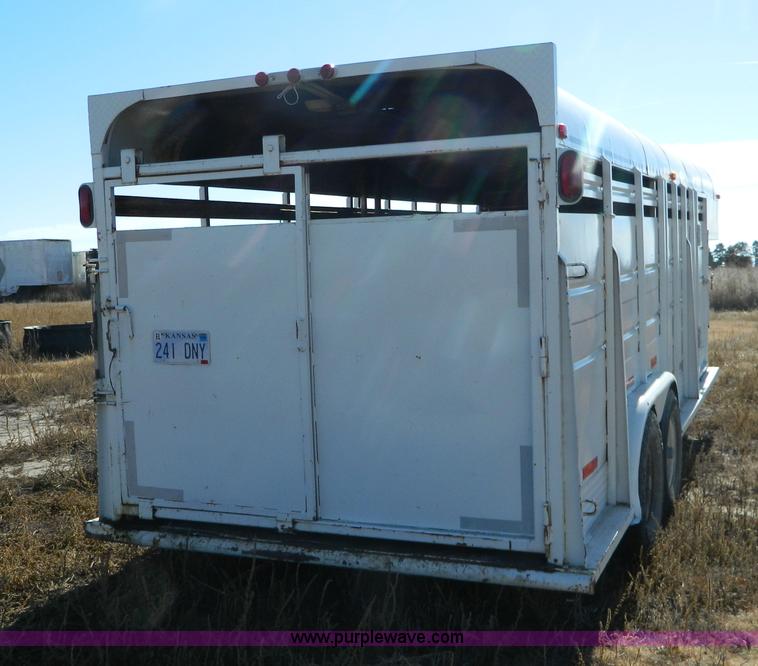 image for item H2341 1979 shop built gooseneck stock trailer