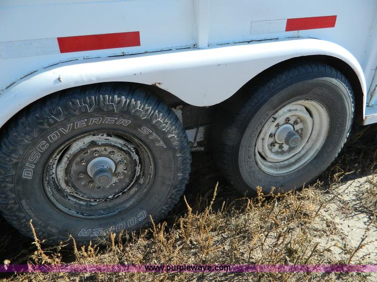 image for item H2341 1979 shop built gooseneck stock trailer
