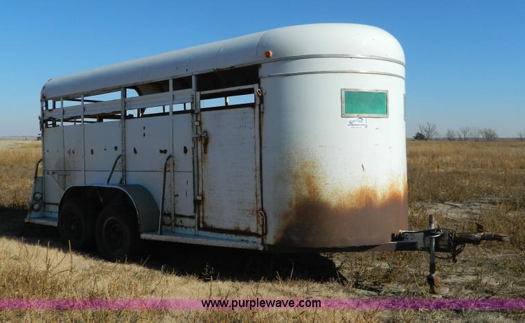 image for item H2342 1979 Hale stock trailer