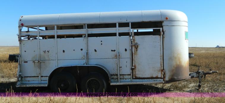 image for item H2342 1979 Hale stock trailer