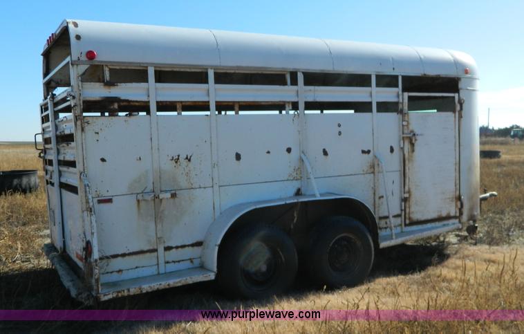 image for item H2342 1979 Hale stock trailer