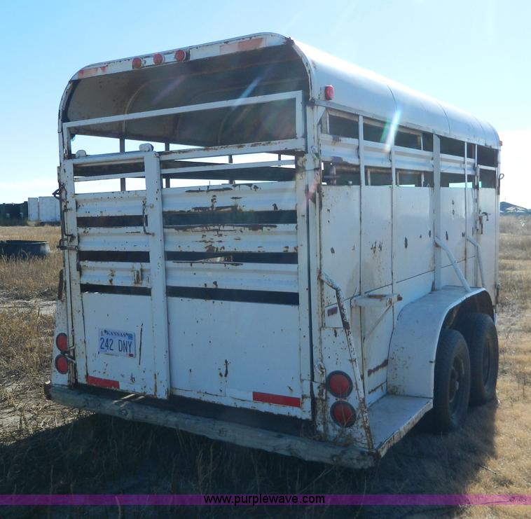 image for item H2342 1979 Hale stock trailer
