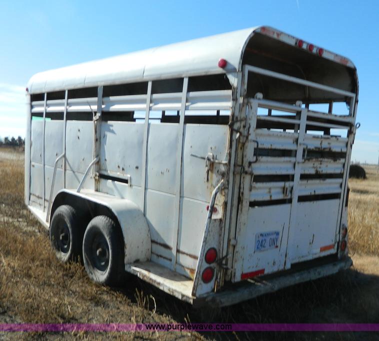 image for item H2342 1979 Hale stock trailer