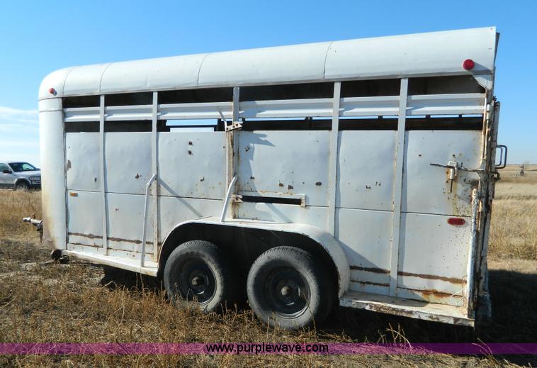 image for item H2342 1979 Hale stock trailer