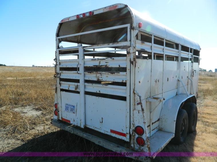 image for item H2342 1979 Hale stock trailer