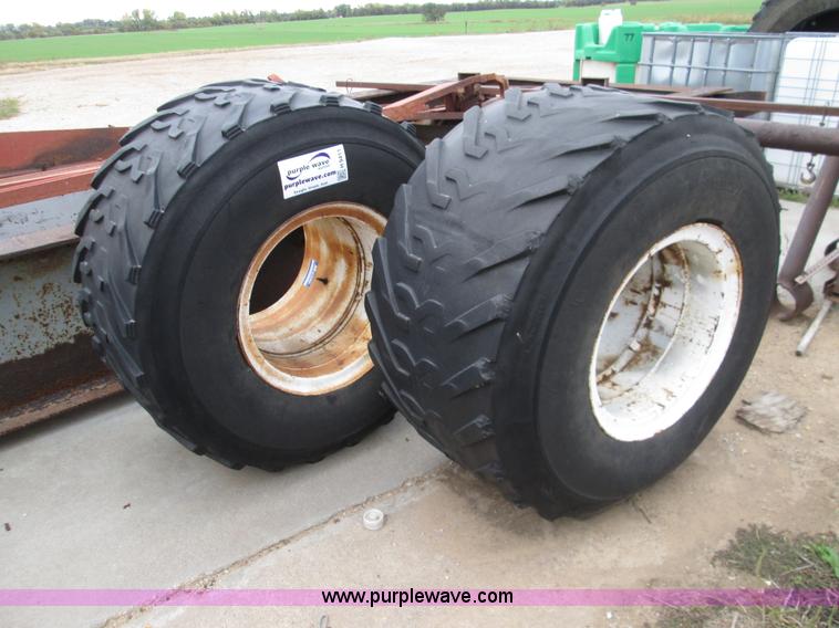 (2) floatation tires and wheels in Kingman, KS Item H9411 sold