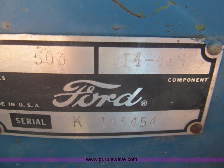 image for item H9445 Ford 503 hay rake