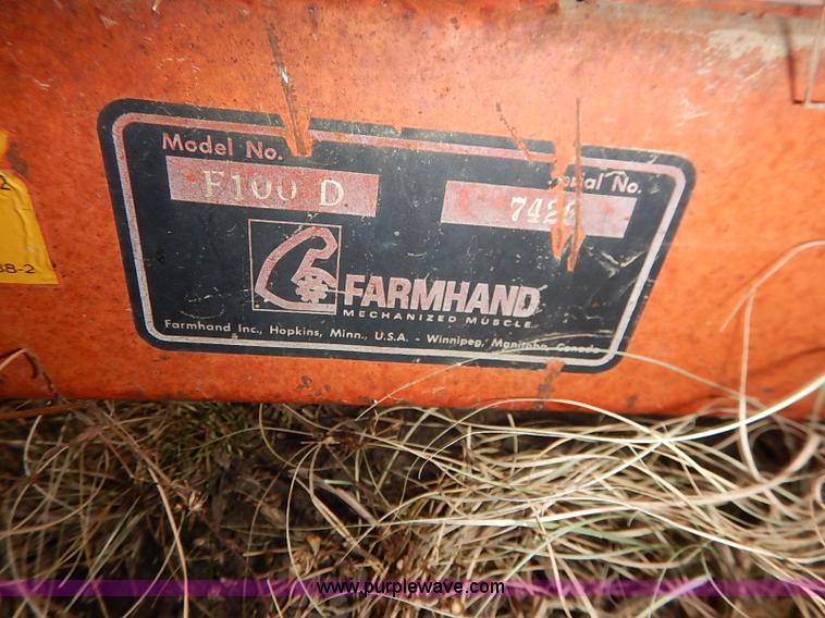 image for item I5236 Farm Hand F1000 bale accumulator