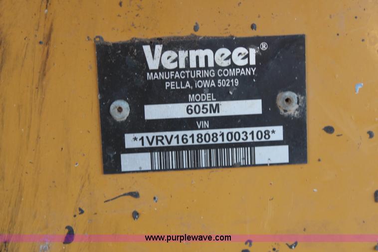 image for item I5943 2008 Vermeer 605M round baler