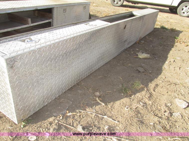image for item AV9237 Assorted aluminum diamond plate truck boxes and accessories