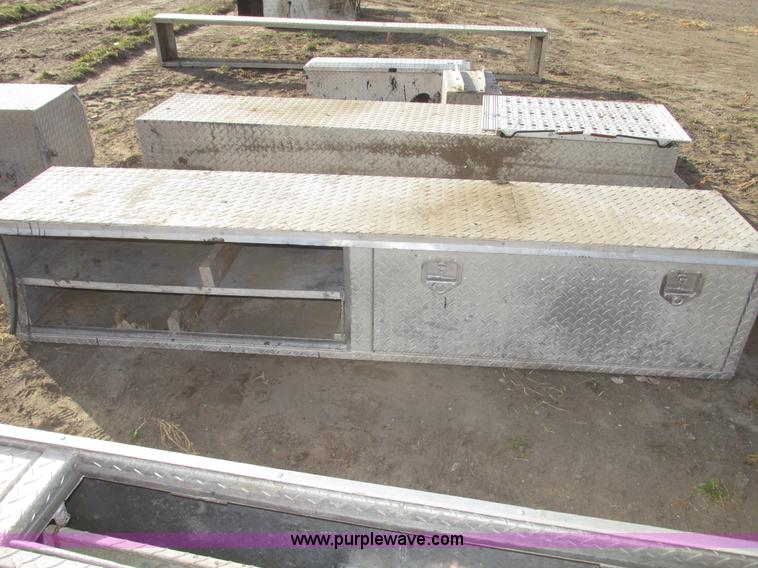 image for item AV9237 Assorted aluminum diamond plate truck boxes and accessories