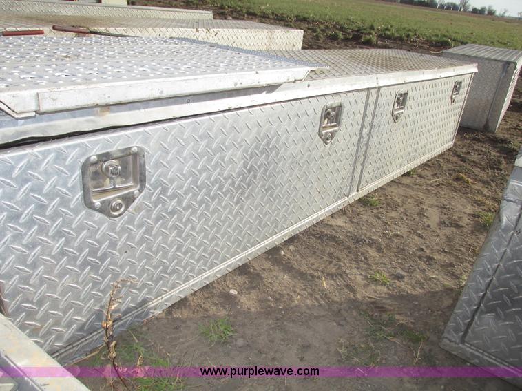 image for item AV9237 Assorted aluminum diamond plate truck boxes and accessories