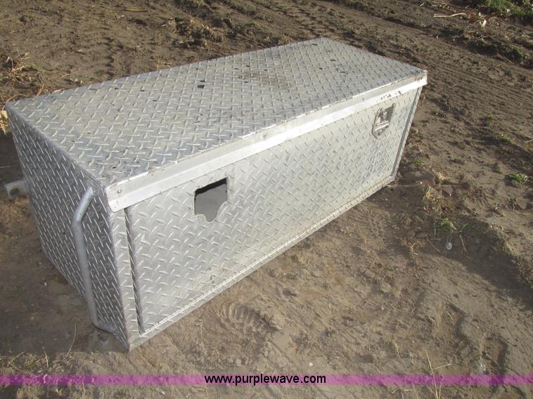 image for item AV9237 Assorted aluminum diamond plate truck boxes and accessories