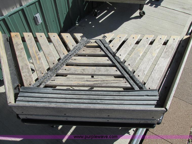 image for item AW9827 93" x 4' steel/wood tilt top display racks and tables