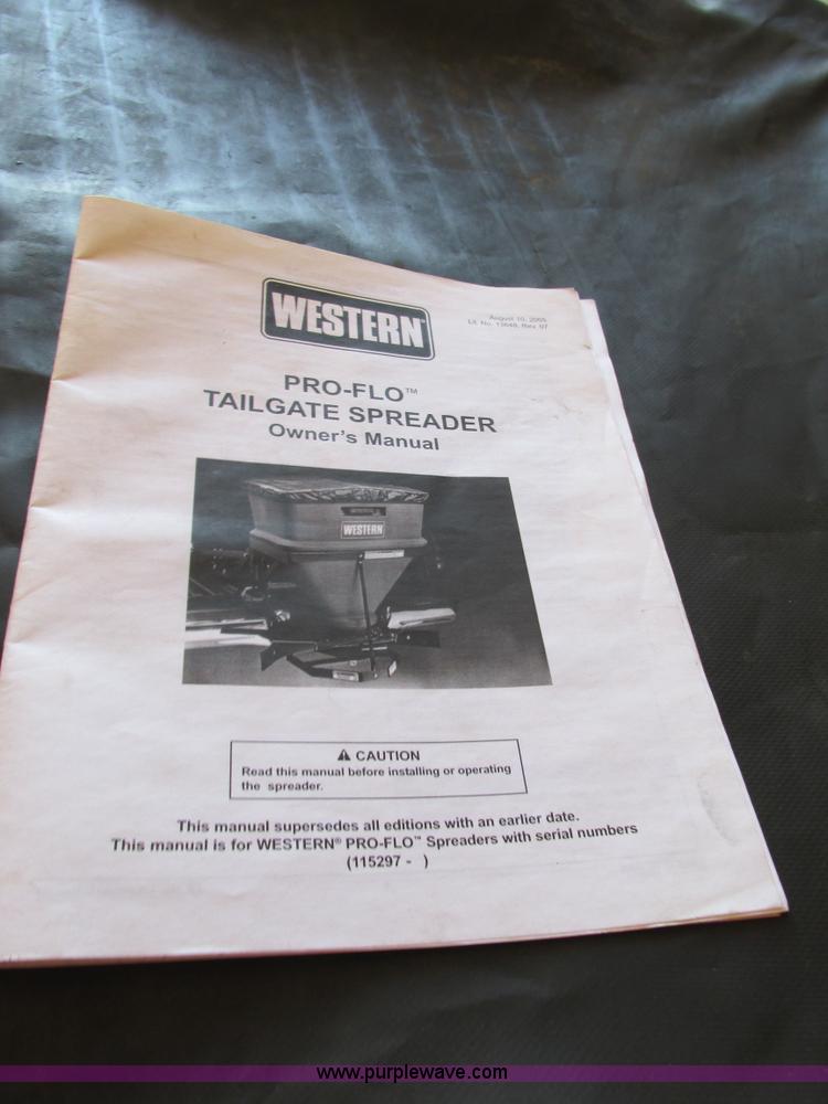 image for item AW9855 Western Proflo tailgate spreader