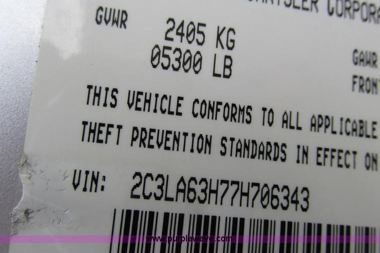 image for item D1289 2007 Chrysler 300C